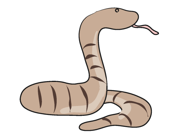 ヘビ/蛇 - 動物 / クリップアート / 無料 / アニマル / イラスト / アイコン / かわいい / 絵