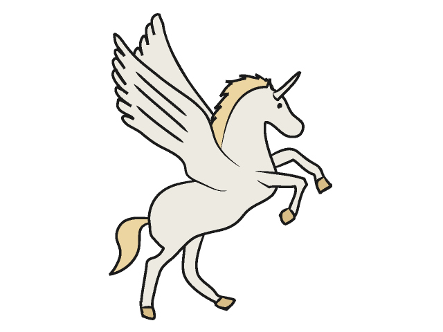 ペガサス｜空想 - 動物 / クリップアート / 無料 / アニマル / イラスト / アイコン / かわいい / 絵