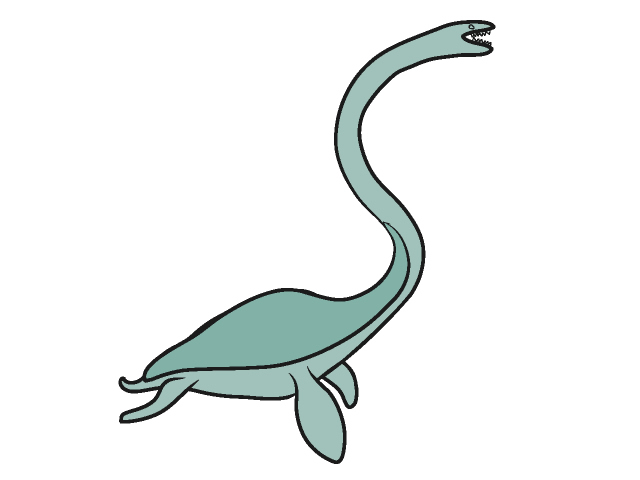 エラスモサウルス｜恐竜 - 動物 / クリップアート / 無料 / アニマル / イラスト / アイコン / かわいい / 絵