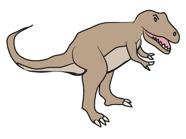 ティラノサウルス｜恐竜 - 動物 / クリップアート / 無料 / アニマル / イラスト / アイコン / かわいい / 絵