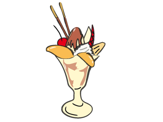 チョコレートパフェ - フード/食べ物/美味しい/おやつ/イラスト/写真/フリー素材/クリップアート