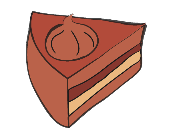 チョコケーキ - フード/食べ物/美味しい/おやつ/イラスト/写真/フリー素材/クリップアート