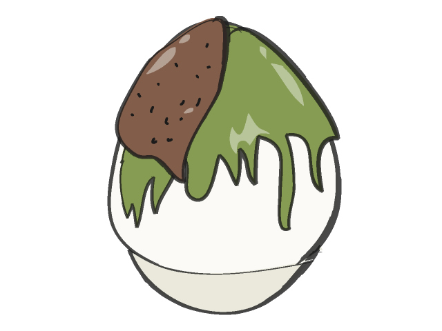 宇治金時かき氷 - フード/食べ物/美味しい/おやつ/イラスト/写真/フリー素材/クリップアート