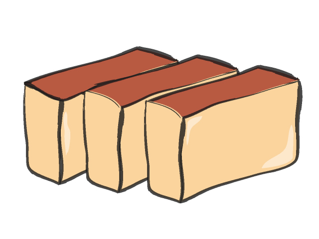 カステラ - フード/食べ物/美味しい/おやつ/イラスト/写真/フリー素材/クリップアート