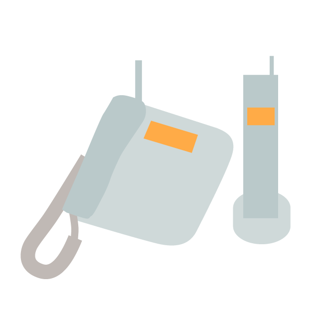 電話 - 挿絵 / クリップアート / 無料 / 家電 / 乗り物 / 動物 / 家具 / イラスト / ダウンロード