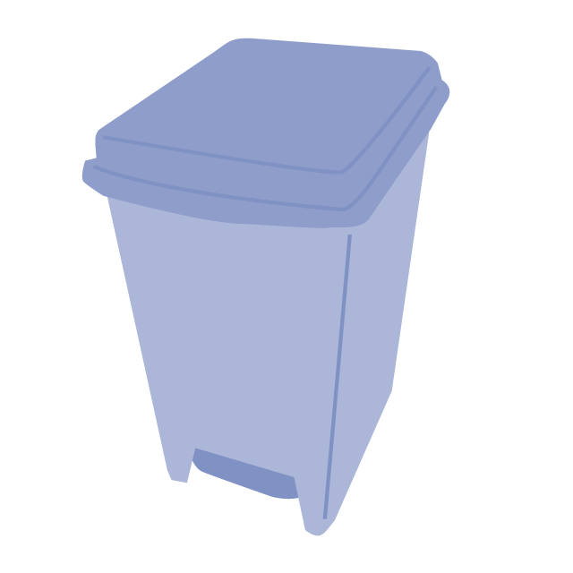 ゴミ箱 - 挿絵 / クリップアート / 無料 / 家電 / 乗り物 / 動物 / 家具 / イラスト / ダウンロード