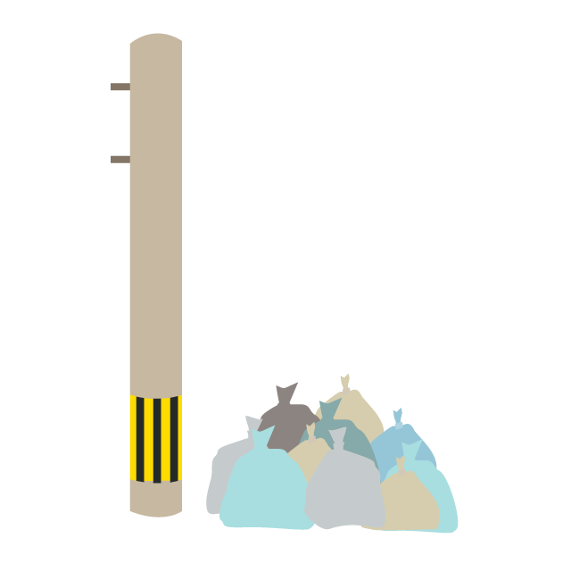 ゴミ置き場 - 挿絵 / クリップアート / 無料 / 家電 / 乗り物 / 動物 / 家具 / イラスト / ダウンロード