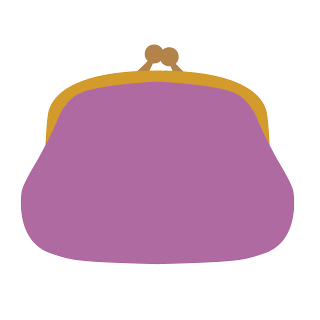 財布｜がまぐち - 挿絵 / クリップアート / 無料 / 家電 / 乗り物 / 動物 / 家具 / イラスト / ダウンロード