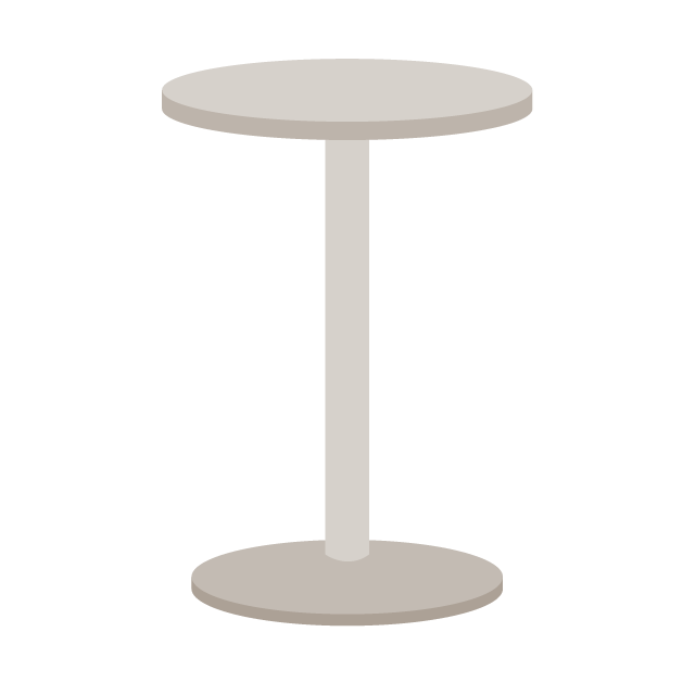 テーブル｜小型 - 挿絵 / クリップアート / 無料 / 家電 / 乗り物 / 動物 / 家具 / イラスト / ダウンロード