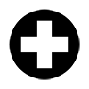 Cross ｜ Hospital-Icon ｜ Illustration ｜ Free material ｜ Transparent background