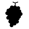 Grape ｜ Fruit ｜ Icon ｜ Illustration ｜ Free material ｜ Transparent background