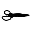 Scissors ｜ Stationery ――Icons ｜ Illustrations ｜ Free materials ｜ Transparent background