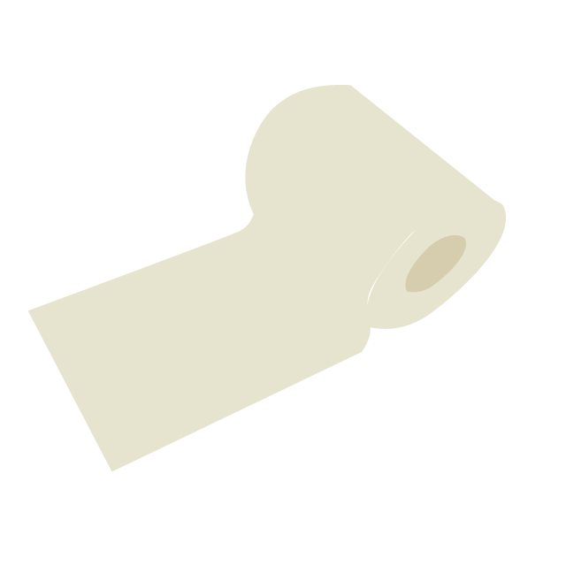 トイレットペーパー - 挿絵 / クリップアート / 無料 / 家電 / 乗り物 / 動物 / 家具 / イラスト / ダウンロード