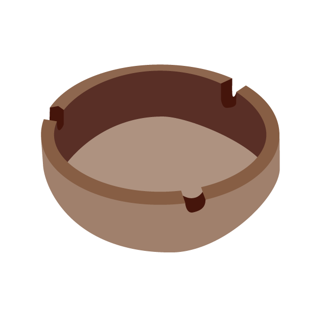 灰皿 - 挿絵 / クリップアート / 無料 / 家電 / 乗り物 / 動物 / 家具 / イラスト / ダウンロード