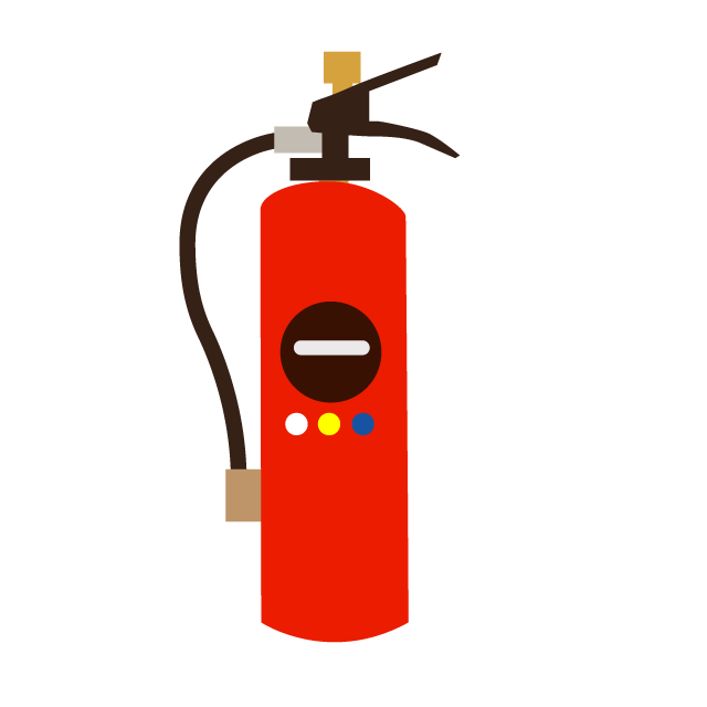 消化器 - 挿絵 / クリップアート / 無料 / 家電 / 乗り物 / 動物 / 家具 / イラスト / ダウンロード