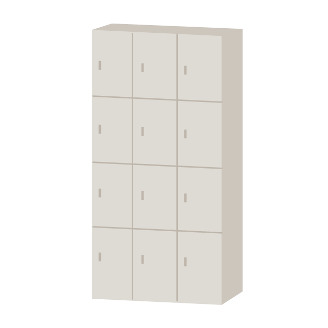 コインロッカー - 挿絵 / クリップアート / 無料 / 家電 / 乗り物 / 動物 / 家具 / イラスト / ダウンロード