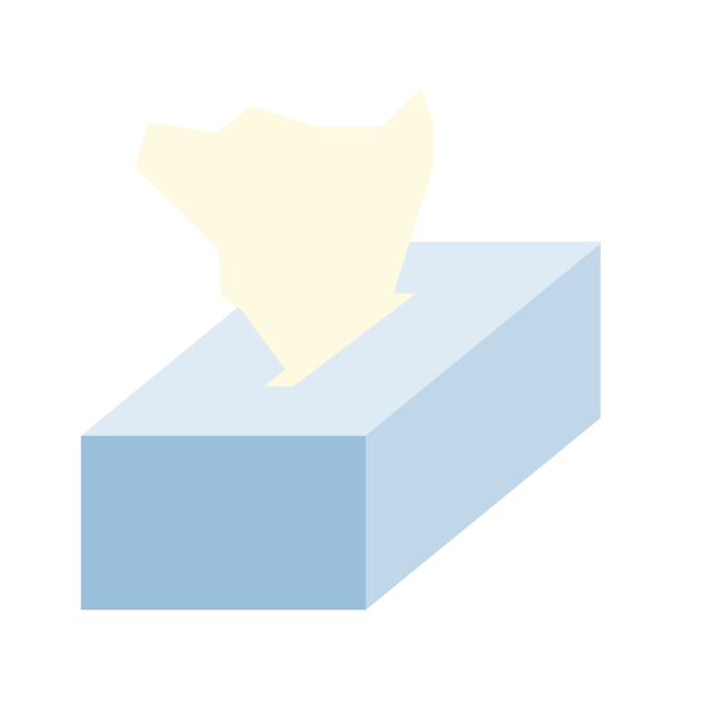 ティッシュペーパー - 挿絵 / クリップアート / 無料 / 家電 / 乗り物 / 動物 / 家具 / イラスト / ダウンロード