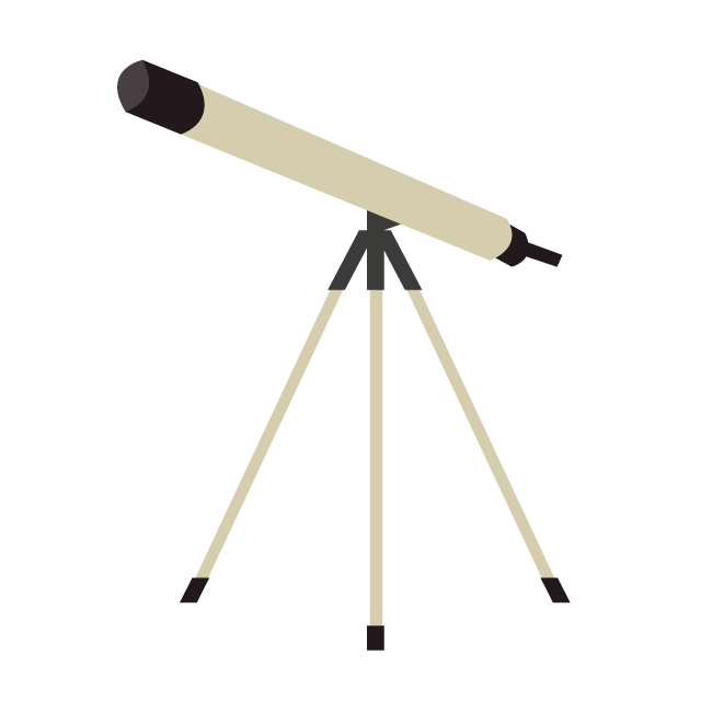 望遠鏡 - 挿絵 / クリップアート / 無料 / 家電 / 乗り物 / 動物 / 家具 / イラスト / ダウンロード