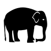 Elephant ｜ Elephant ｜ Icon ｜ Illustration ｜ Free material ｜ Transparent background