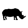 Rhino-icon ｜ Illustration ｜ Free material ｜ Transparent background