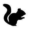 Squirrel ｜ Small animal ――Icon ｜ Illustration ｜ Free material ｜ Transparent background