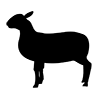 Sheep ｜ Sheep ｜ Icon ｜ Illustration ｜ Free material ｜ Transparent background