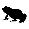 Frog ｜ Frog ｜ Icon ｜ Illustration ｜ Free material ｜ Transparent background