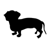 Dachshund ｜ Dog-Icon ｜ Illustration ｜ Free Material ｜ Transparent Background