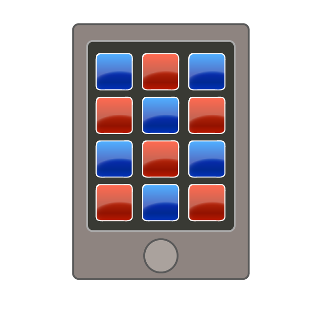 スマートフォン｜iphone - 挿絵 / クリップアート / 無料 / 家電 / 乗り物 / 動物 / 家具 / イラスト / ダウンロード