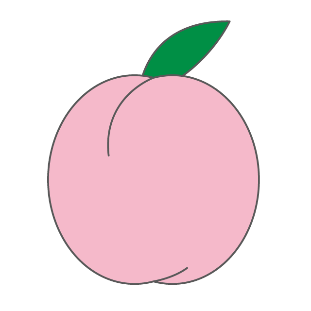 桃｜ピーチ - 挿絵 / クリップアート / 無料 / 家電 / 乗り物 / 動物 / 家具 / イラスト / ダウンロード