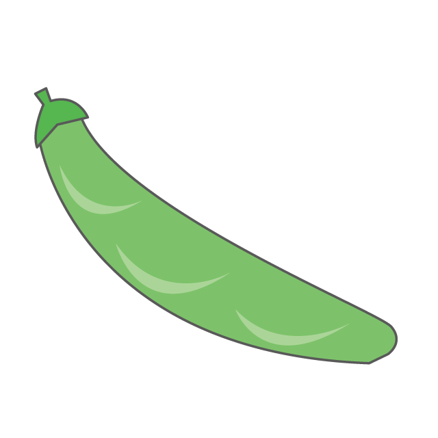 エンドウ豆｜えんどうまめ - 挿絵 / クリップアート / 無料 / 家電 / 乗り物 / 動物 / 家具 / イラスト / ダウンロード