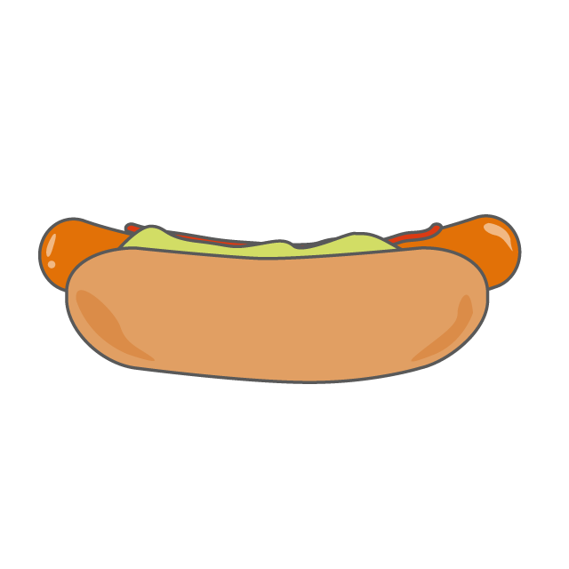 ホットドック｜Hot Dogs - 挿絵 / クリップアート / 無料 / 家電 / 乗り物 / 動物 / 家具 / イラスト / ダウンロード