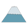 富士山｜マウンテン - クリップアート｜イラスト｜フリー素材