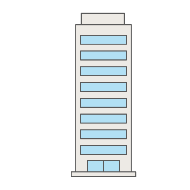 建物｜高層ビル - 挿絵 / クリップアート / 無料 / 家電 / 乗り物 / 動物 / 家具 / イラスト / ダウンロード