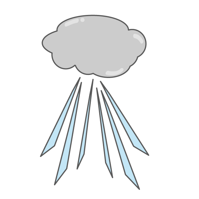 雲｜雨 - 挿絵 / クリップアート / 無料 / 家電 / 乗り物 / 動物 / 家具 / イラスト / ダウンロード