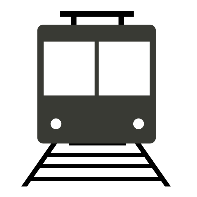 電車/トレイン/駅 - クリップアート / イラスト / 無料 / アイコン / シンボル / シルエット/マーク / 背景透明