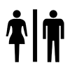 Toilet / restroom / toilet --Icon ｜ Illustration ｜ Free material ｜ Transparent background