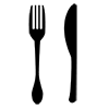 Restaurant / Western food --Icon ｜ Illustration ｜ Free material ｜ Transparent background