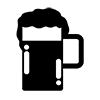 Izakaya / Beer --Icon ｜ Illustration ｜ Free material ｜ Transparent background