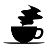 Coffee shop / cafe / coffee --Icon ｜ Illustration ｜ Free material ｜ Transparent background