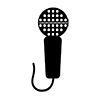 Karaoke shop / song ｜ Mike-icon ｜ Illustration ｜ Free material ｜ Transparent background
