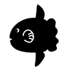 Aquarium / Fish --Icon ｜ Illustration ｜ Free Material ｜ Transparent Background