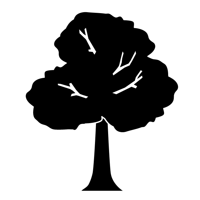 植物園｜森林 - クリップアート / イラスト / 無料 / アイコン / シンボル / シルエット/マーク / 背景透明