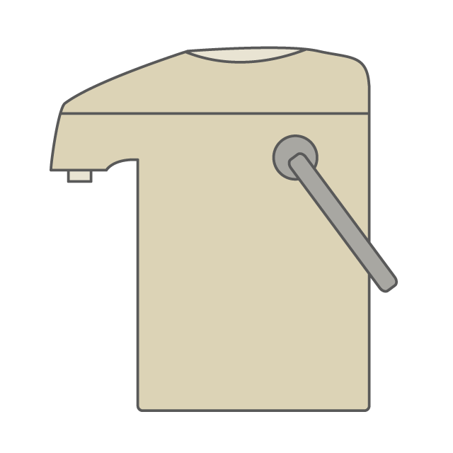 電気ポット｜湯沸かし器 - 挿絵 / クリップアート / 無料 / 家電 / 乗り物 / 動物 / 家具 / イラスト / ダウンロード