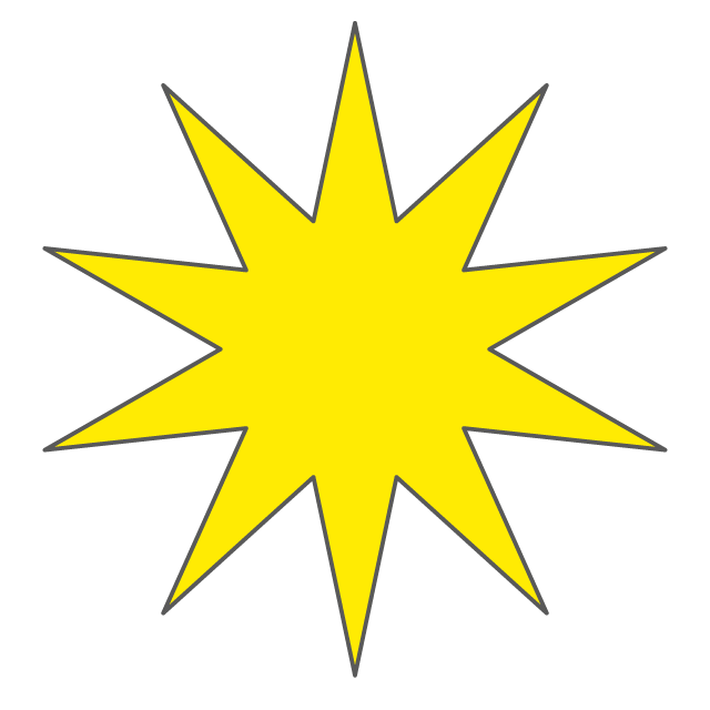 爆発｜星 - 挿絵 / クリップアート / 無料 / 家電 / 乗り物 / 動物 / 家具 / イラスト / ダウンロード