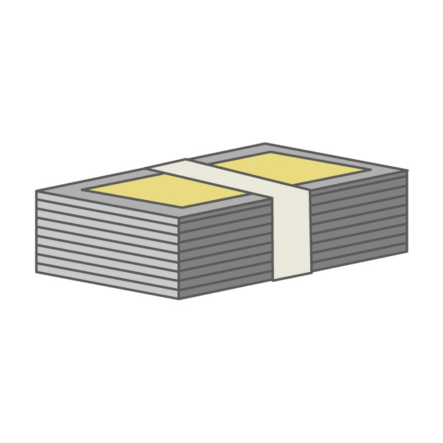 札束｜大金 - 挿絵 / クリップアート / 無料 / 家電 / 乗り物 / 動物 / 家具 / イラスト / ダウンロード