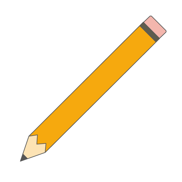 鉛筆｜えんぴつ - 挿絵 / クリップアート / 無料 / 家電 / 乗り物 / 動物 / 家具 / イラスト / ダウンロード