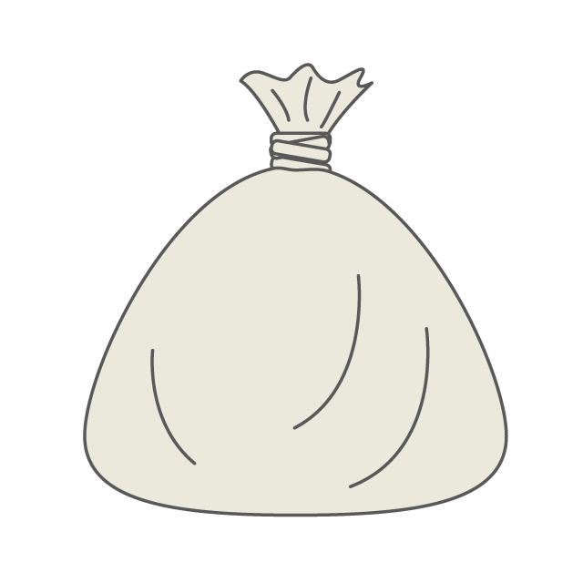 ゴミ袋｜ごみぶくろ - 挿絵 / クリップアート / 無料 / 家電 / 乗り物 / 動物 / 家具 / イラスト / ダウンロード