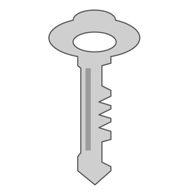 鍵｜キー - 挿絵 / クリップアート / 無料 / 家電 / 乗り物 / 動物 / 家具 / イラスト / ダウンロード