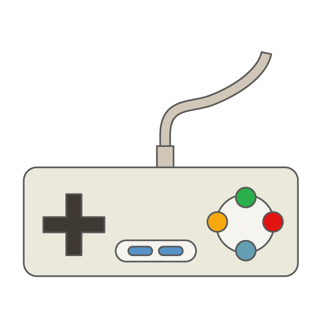 ゲーム｜コントローラー - 挿絵 / クリップアート / 無料 / 家電 / 乗り物 / 動物 / 家具 / イラスト / ダウンロード